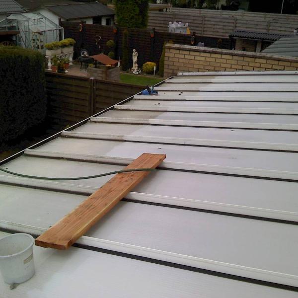 Afwassen veranda's - carports - reclameborden